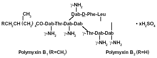 Polymyxin B Structural Formula Illustration