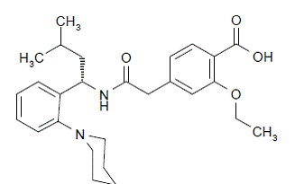 Repaglinide Structural Formula Illustration