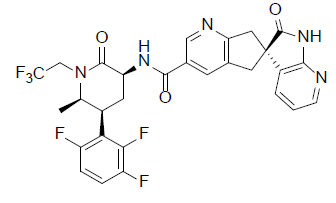 QULIPTA (atogepant) Structural Formula - Illustration