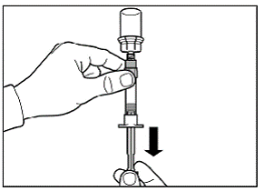 Pull the protective cover straight off the needle - Illustration