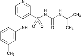 SOAANZ (torsemide) Structural Formula Illustration