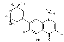  Zagam® (sparfloxacin) Structural Formula Illustration