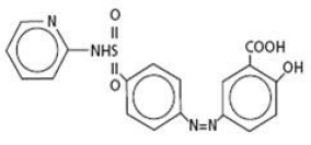 Azulfidine® sulfasalazine Structural Formula Illustration