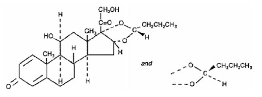 Budesonide - Structural Formula  - Illustration