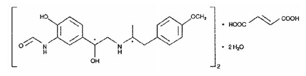 Formoterol fumarate dihydrate - Structural Formula  - Illustration