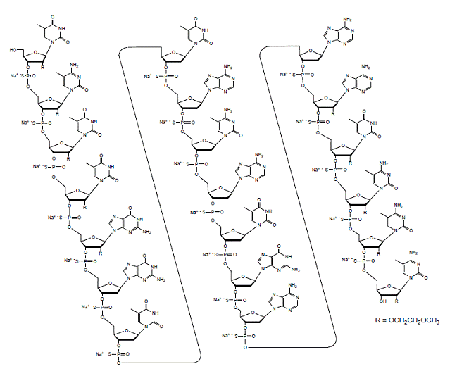 TEGSEDI (inotersen) Structural Formula - Illustration