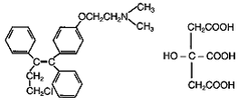 FARESTON® (toremifene citrate) Structural Formula Illustration