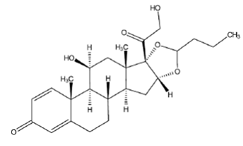 UCERIS (budesonide) Structural Formula Illustration