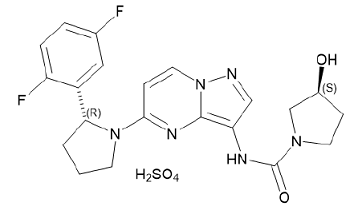 VITRAKVI® (larotrectinib) Structural Formula - Illustration