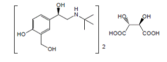 XOPENEX HFA®(levalbuterol tartrate)  Structural Formula Illustration