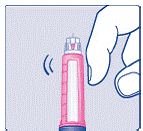 Turn the dose selector to s<b>elect the priming symbol - Illustration