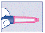 Pull pen cap straight off - Illustration