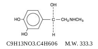 Epinephrine Structural Formula - Illustration