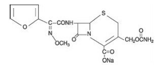 ZINACEF® (cefuroxime) Structural Formula Illustration