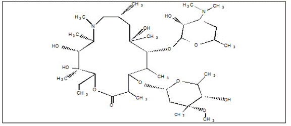 ZITHROMAX® (azithromycin) Structural Formula Illustration