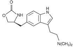 Zolmitriptan - Structural Formula Illustration