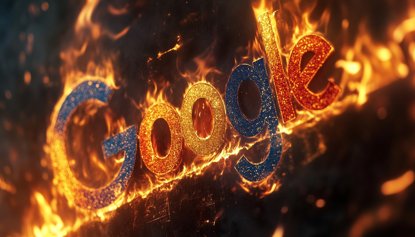 Google Core Update Fire Logo