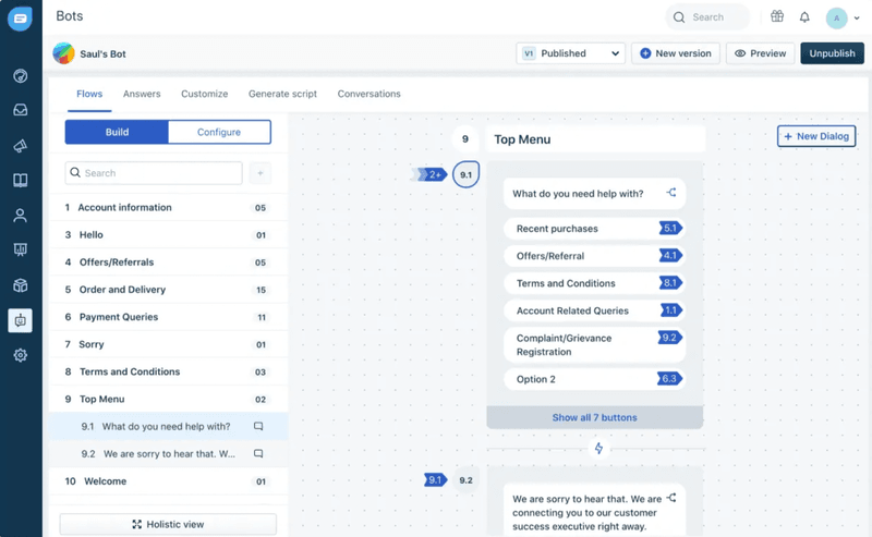 Freshchat: AI-powered chatbot