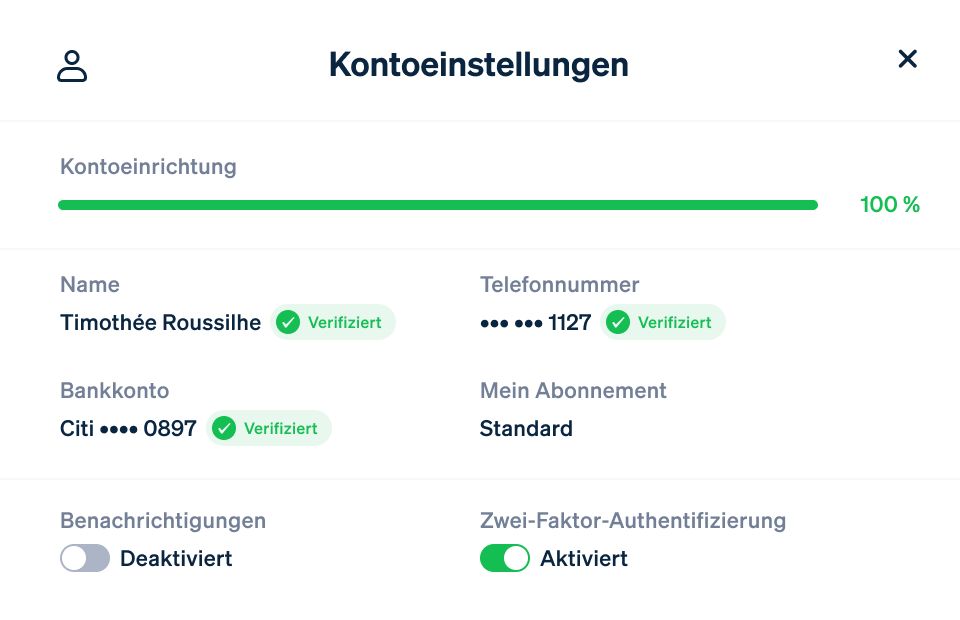 Financial connections account settings.latin-de