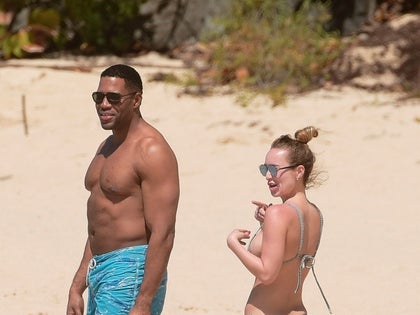 Michael Strahan Kayla Quick vacation beach photos45