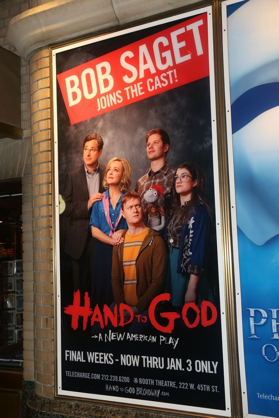 2015: Bob Saget joins the cast of the hit play 