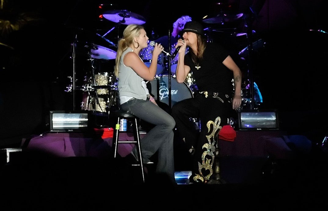 Kid Rock -- who's rocked Cowboy fashion well before Stagecoach's inception -- was a popular performance in 2009 and kept the party going, bringing Miranda Lambert on stage ... The duo sang Kid Rock's song 