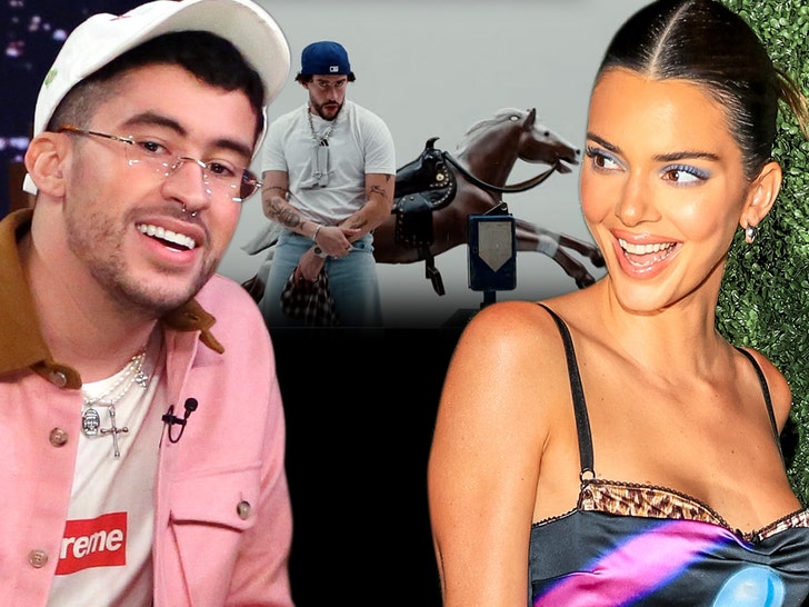 bad bunny and kendall jenner getty youtube 1