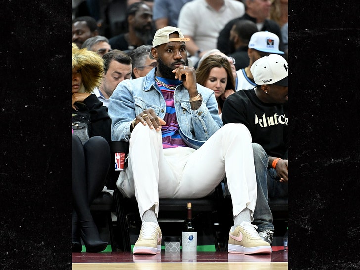 lebron james at cavs game