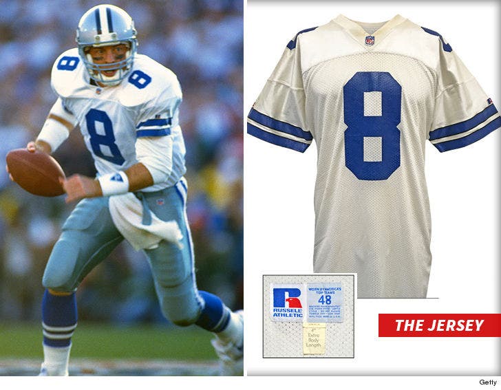 Troy Aikman's Game-Worn Super Bowl Jersey Could Fetch K :: 0929-troy-aikman-playing-getty-v2-3