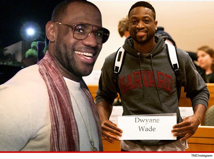 Dwyane Wade -- Studied LeBron During Harvard Course :: 0615-lebron-dwade-tmz-instagram-3