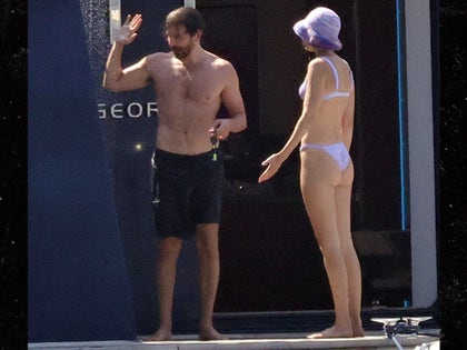 Bradley Cooper and Gigi Hadid Showing Lots of Skin on Yacht in Italy