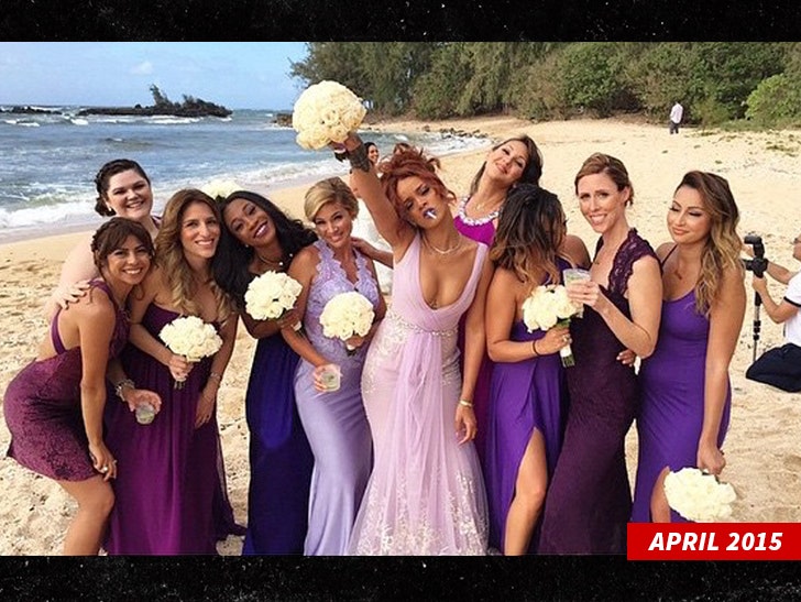 Rihanna Looked Stunning at Her Best Friend's Wedding in Barbados :: 0820-rihanna-bridesmaid-april-2015-instagram-1