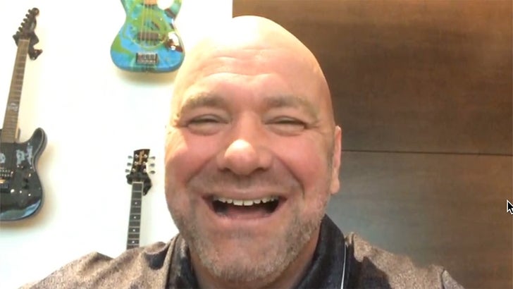 Dana White tells TMZ Sports he's this close to closing a deal to host UFC fights on a private island -- where he would fly in fighters on private planes.