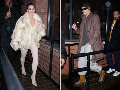 Kim Kardashian and Pete Davidson Attend Chris Rock's Birthday