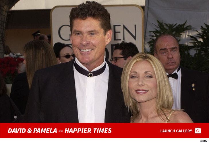 David Hasselhoff and Pamela Bach -- Happier Times