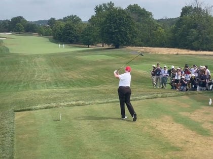 Donald Trump Tees Off