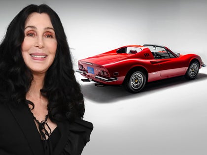 Cher With Her 1972 Ferrari