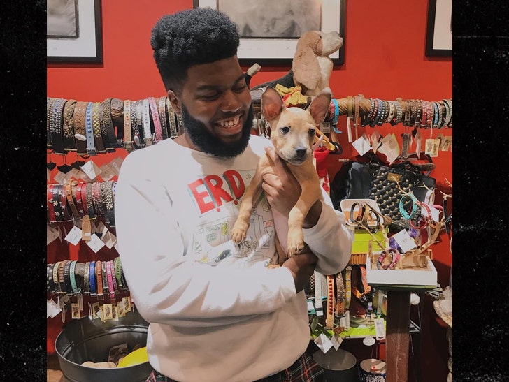 Khalid Jumps Through Hoops to Adopt His New Puppy :: 1120-khalid-new-dog-instagram-3