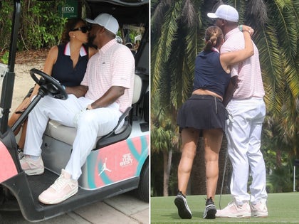 Larsa Pippen And Marcus Jordan Hugging And Kissing