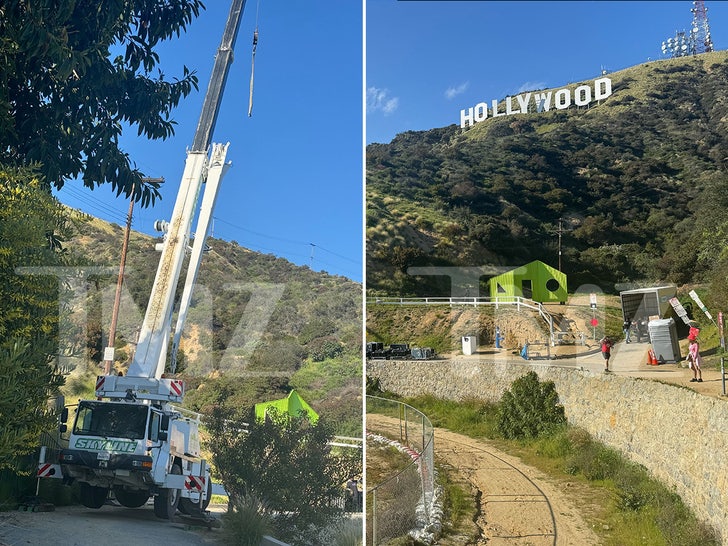 taylor swift crew setting up side by side 1