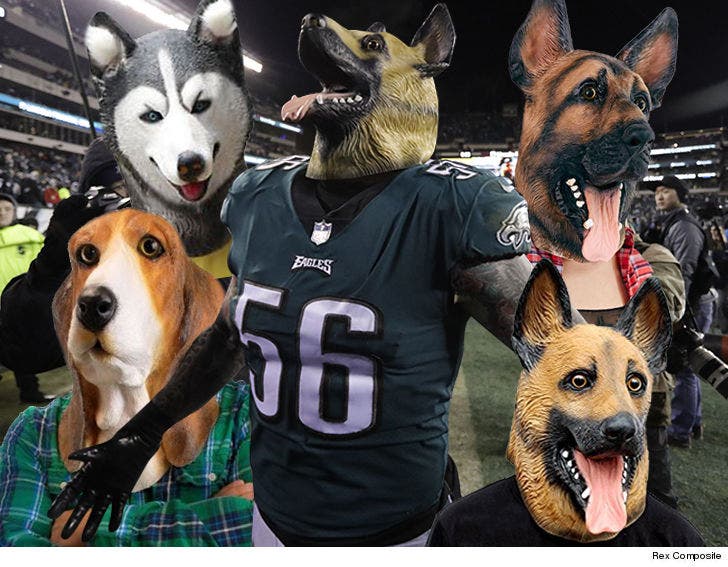 Philadelphia Costume Shops Scrambling For Dog Masks :: 0115-chris-long-dog-masks-rex-composite-5