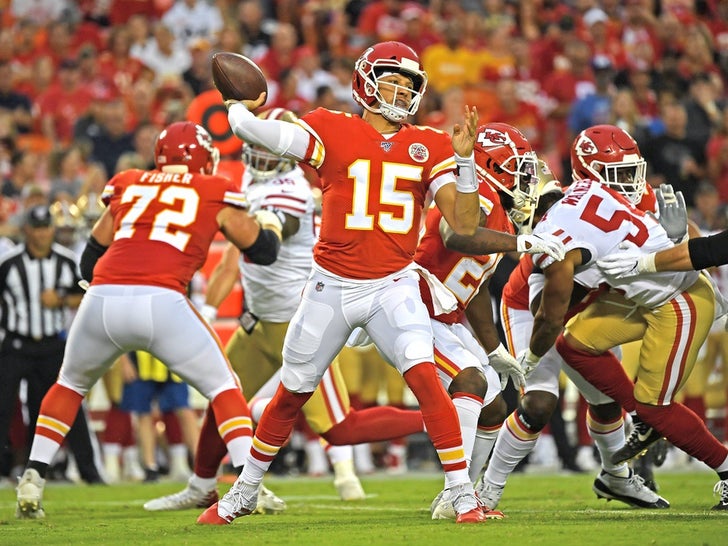 Patrick Mahomes On The Field