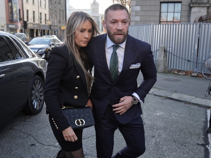 Conor McGregor's Wife Supports Him In Court