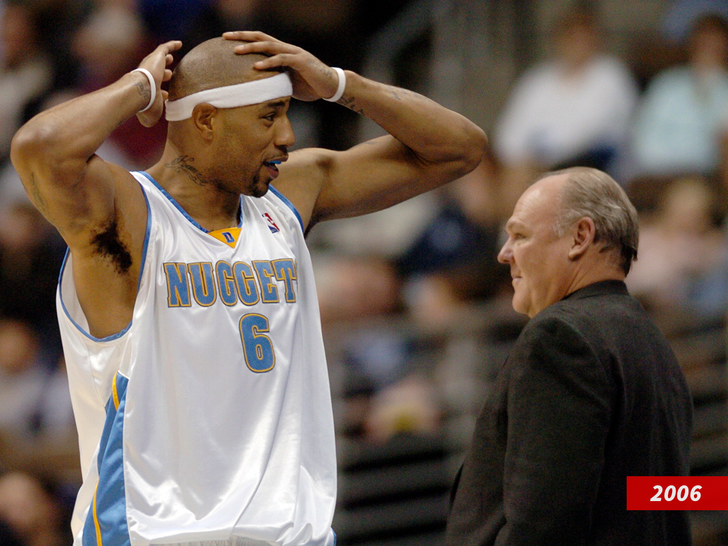 Kenyon Martin and coach George Karl sub 2006