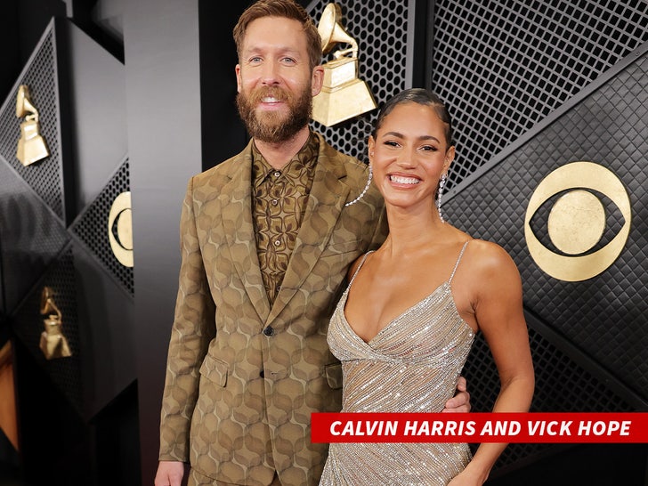 calvin harris and Vick Hope grammy