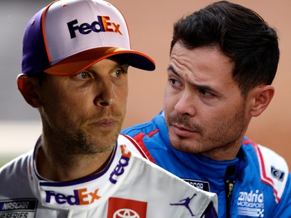 kyle larson, denny hamlin