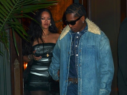 Rihanna & A$AP Rocky Spotted Leaving Dinner at Carbone in South Beach During Art Basel Weekend