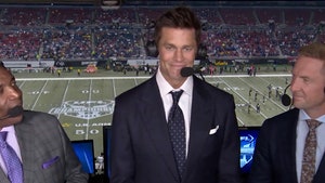 Tom Brady Makes Broadcasting Debut During UFL Championship Game
