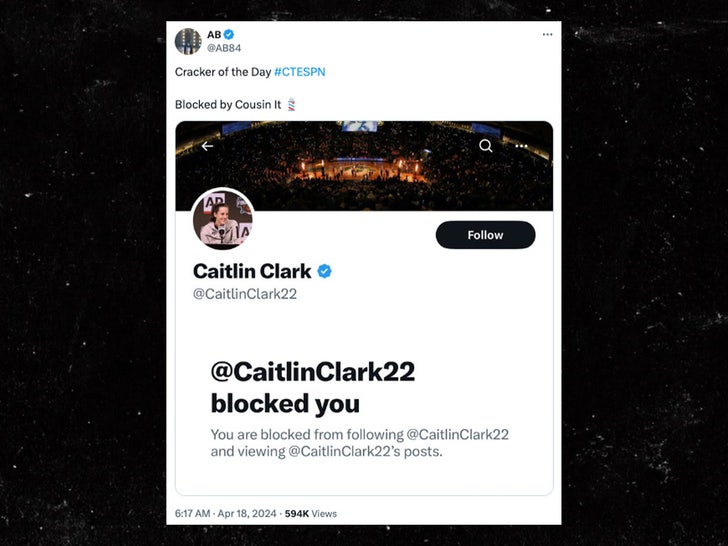 Antonio Brown Caitlin Clark Tweet_