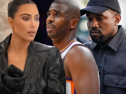 kim kardashian chris paul kanye west